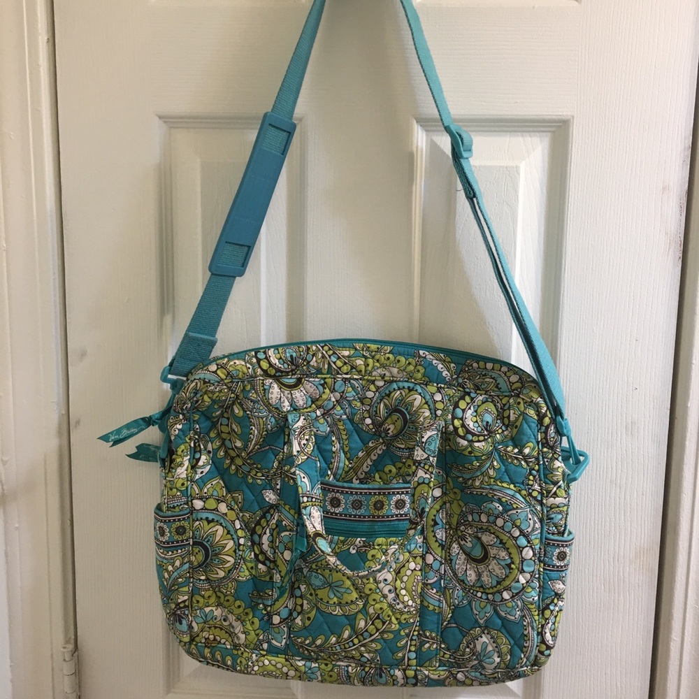 Vera Bradley - Peacock Teal/Green Messenger Bag
